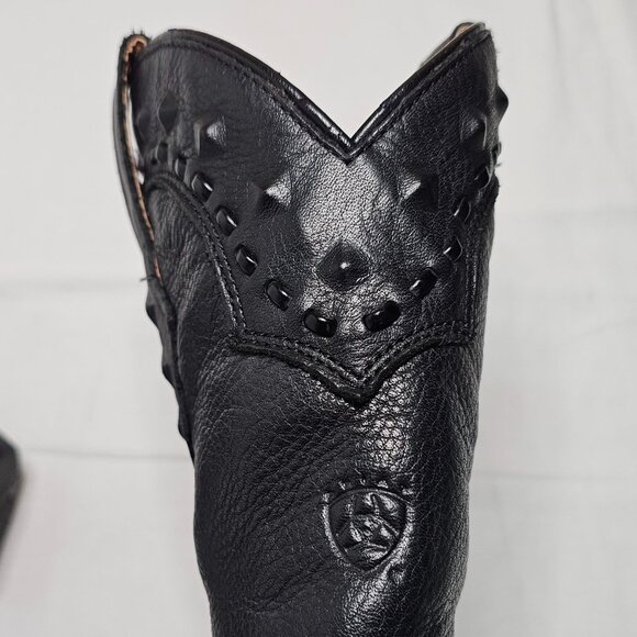 Ariat Dixie Black Leather Snip Toe Western Boot 10001367 21285 Womens Size 6.5 B - Picture 8 of 12
